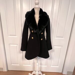 Faux fur coat